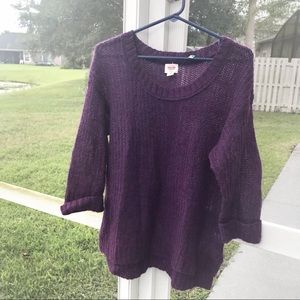 large purple  gorgeous sweater